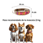 Kybopet Collar Artesanal Color Morado Para Perro Talla Extra Chica Ancho