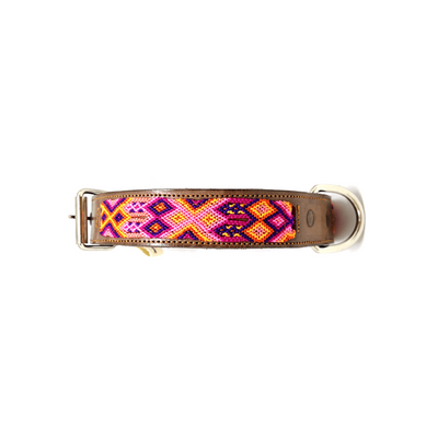 Kybopet Collar Artesanal Color Morado Para Perro Talla Extra Grande