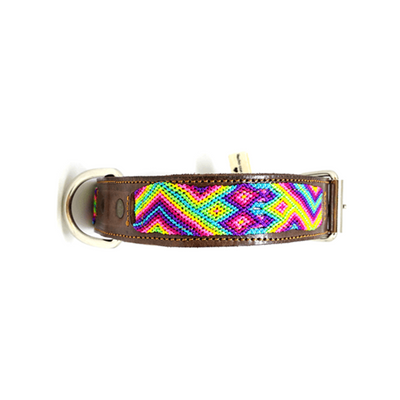 Kybopet Collar Artesanal Color Rosa Para Perro Talla Mediana