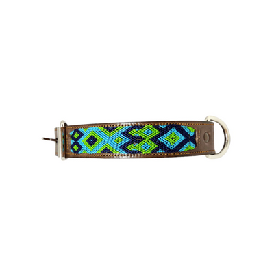 Kybopet Collar Artesanal Color Verde Para Perro Talla Extra Chica