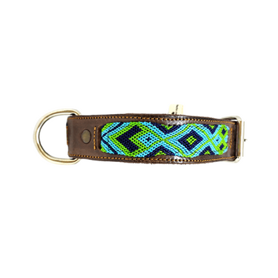 Kybopet Collar Artesanal Color Verde Para Perro Talla Grande