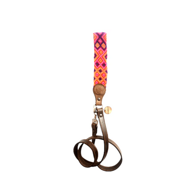 Kybopet Correa Artesanal De Piel Color Morado
