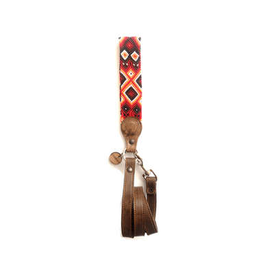 Kybopet Correa Artesanal De Piel Color Rojo Para Perro