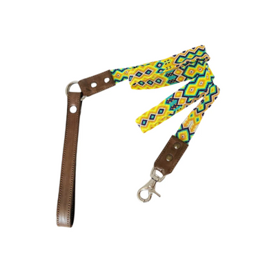 Kybopet Correa Tejida con Hilo de Seda Color Amarillo