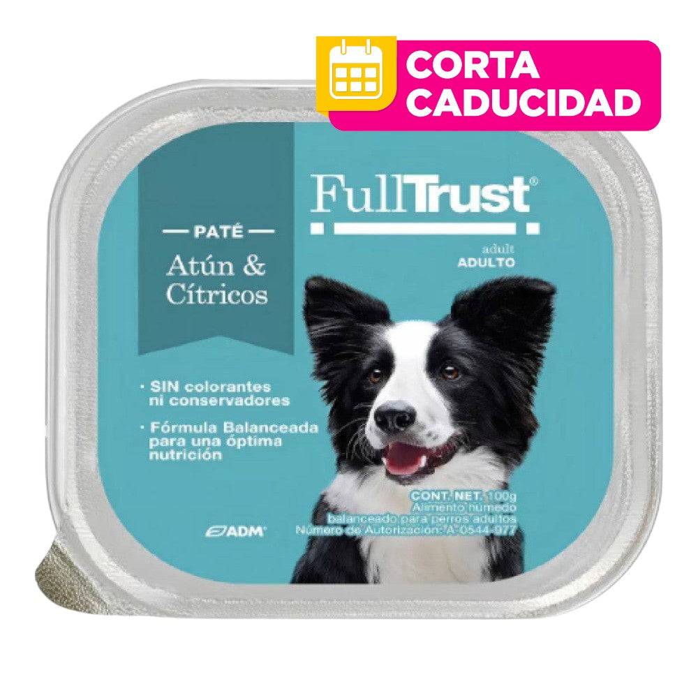 CORTA CADUCIDAD Lata Alimento Húmedo para Perro Atún y Cítricos 100 gr
