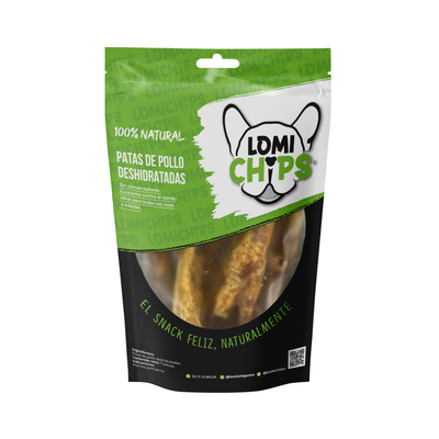 Lomichips Premios Deshidratados Sabor Patas de Pollo 7 Piezas para Perro
