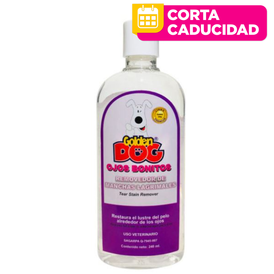CORTA CADUCIDAD Ojos Bonitos, Removedor de Manchas Lagrimales 240 ml