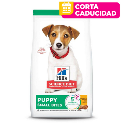 CORTA CADUCIDAD Hill's Science Diet Puppy Small Bites, alimento para perro cachorro bocados pequeños 5.7Kg