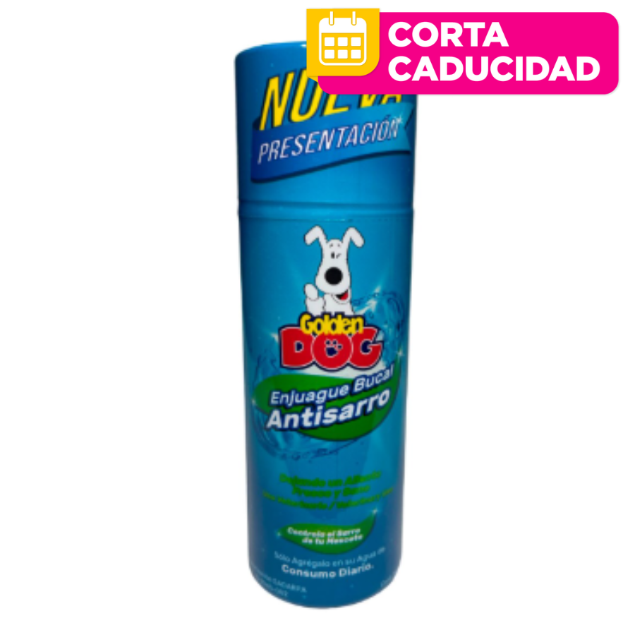 CORTA CADUCIDAD Enjuague Bucal Antisarro 500 ml Golden Dog