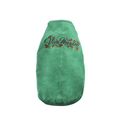 Naughty Dog Playera Color Verde con Estampado Viva México Talla G