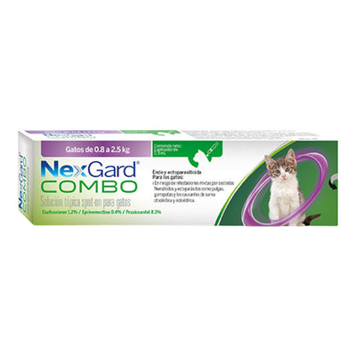 Nexgard Combo Gato 0.8 A 2.5 Kg