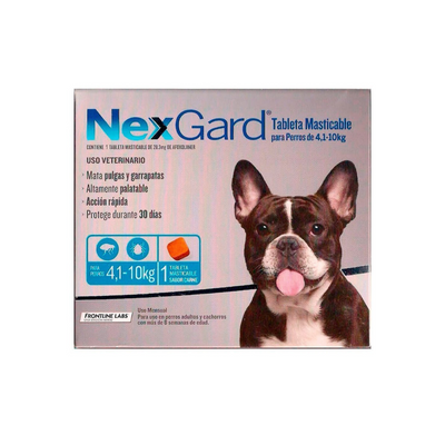 Nexgard 1 Tableta Masticable 4 a 10 Kg