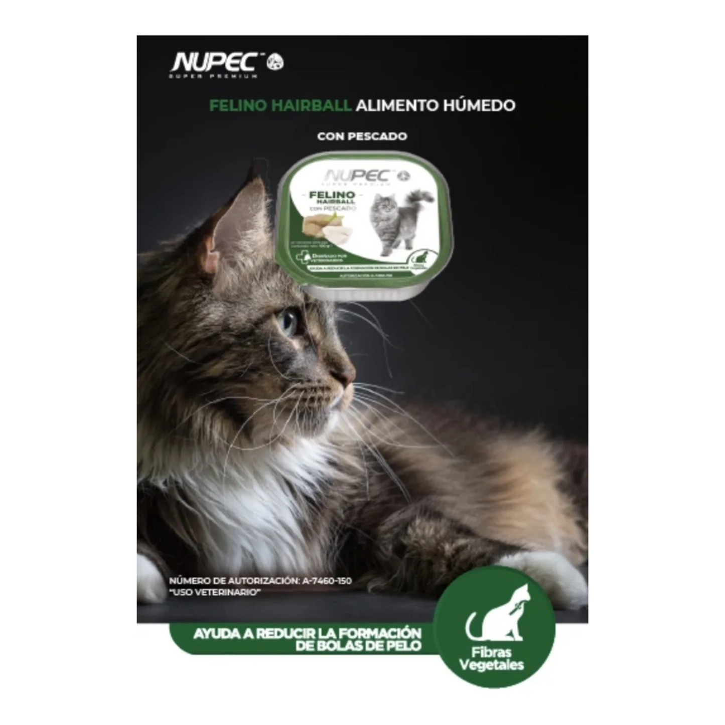 Nupec 20 Latas Alimento Húmedo para Gato Hairball Control 100 gr