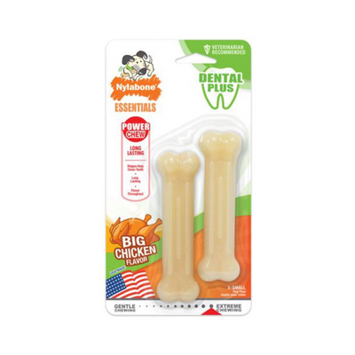Nylabone Hueso Dental Chico Sabor Polo para Perro Adulto