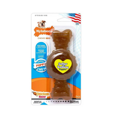 Nylabone Hueso Masticable con AroColor Café Chico Sabor Pollo