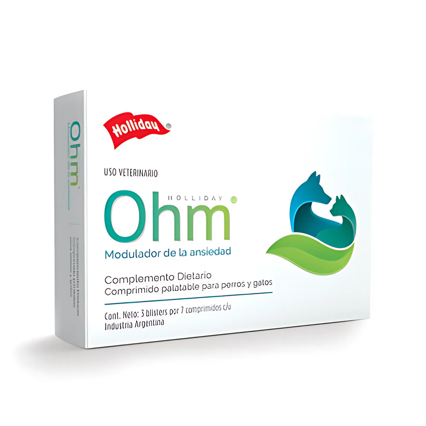 Holliday OHM Biomodulador de Ansiedad para Perros y Gatos 21 Comprimidos
