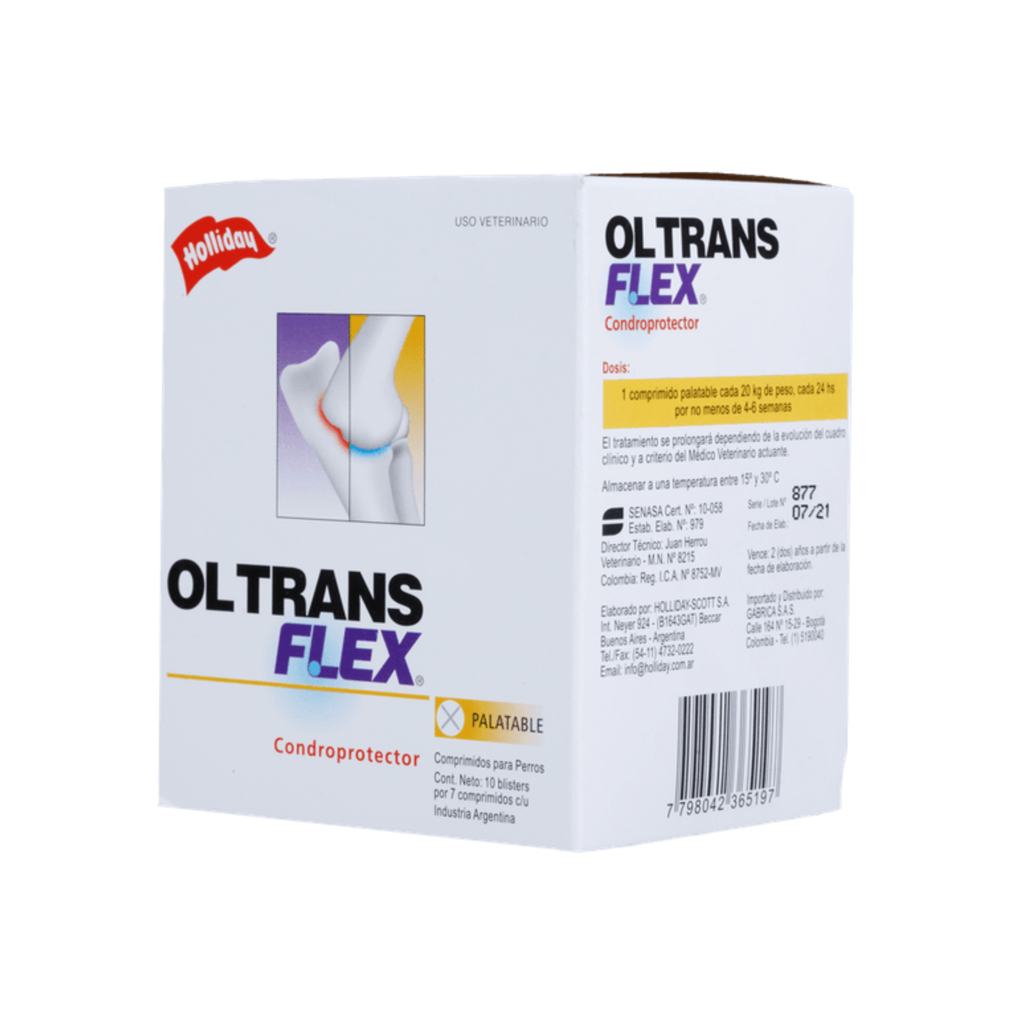 Ol Trans Flex Palatable 10 Blister de 7 Comprimidos – Plaza animal ...