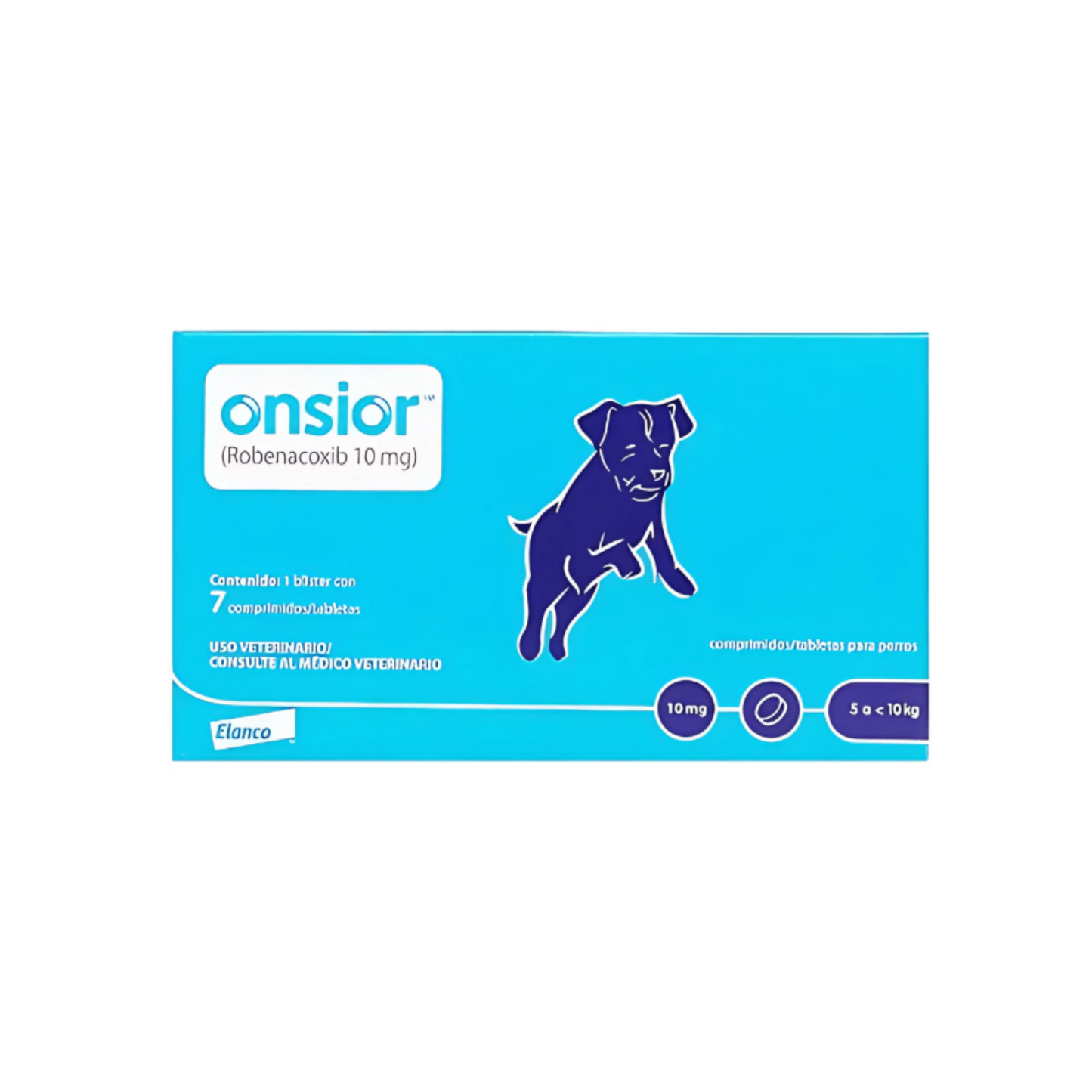 Onsior Robenacoxib 1 blíster de 7 comprimidos de 10mg Elanco