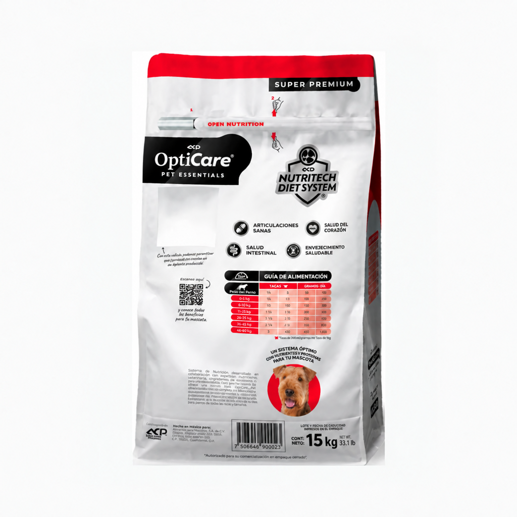 ACP Opticare Pet Essentials Perro Adulto Raza Mediana y Grande 15 Kg