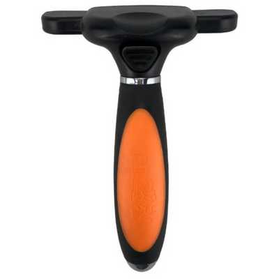 Pelu2 Cepillo Deslanador Autolimpieza Color Naranja Mediano