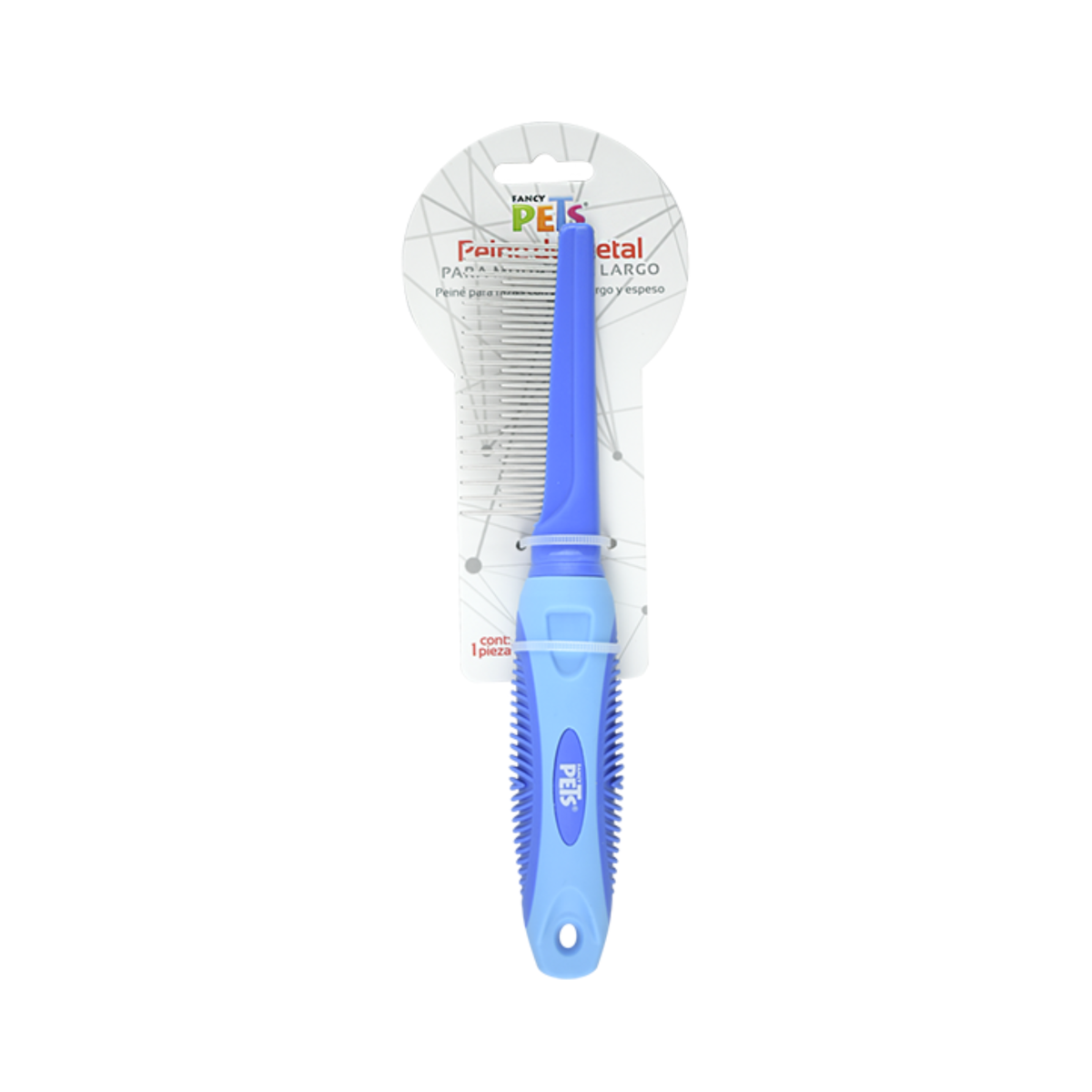 Peine de Metal Fancy Pets para Muda de Pelo Largo Mediano