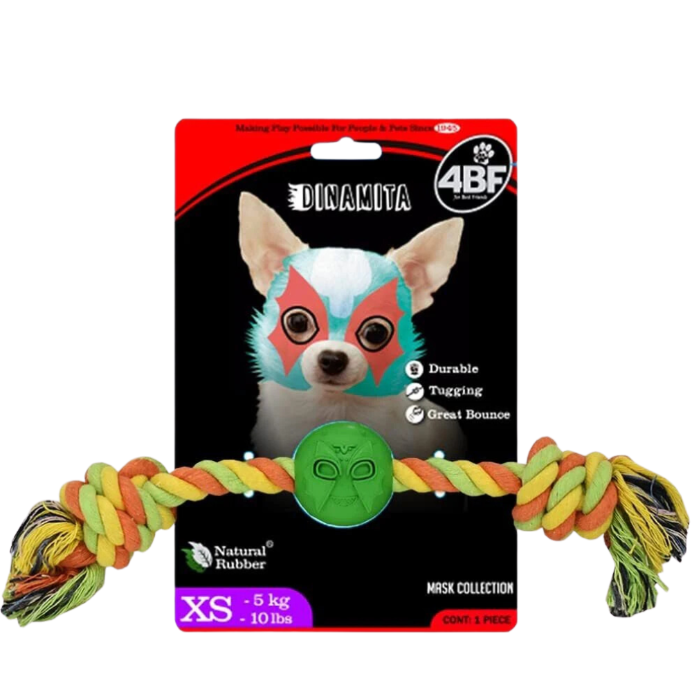 Pelota con Cuerda Dinamita Mask Razas XS