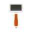 Pelu2 Carda Grande con Cerdas Curvas Color Naranja con Blanco