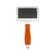 Pelu2 Carda Grande con Cerdas Curvas Color Naranja con Blanco