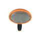 Pelu2 Carda Mediana con Cerdas Curvas Color Naranja con Gris
