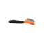 Pelu2 Carda Mediana con Cerdas Curvas Color Naranja con Gris
