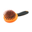 Pelu2 Cepillo para Mascotas de Nylon Mediano Color Naranja con Puntas Redondas