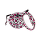 Pelu2 Correa Retractil Color Blanco con Manchas Chica