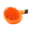 Pelu2 Cepillo de Caucho Mediano Color Naranja para Mascotas con Pelo Corto Liso