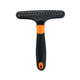 Pelu2 Deslanador Mediano con Dientes de Metal Color Negro con Naranja