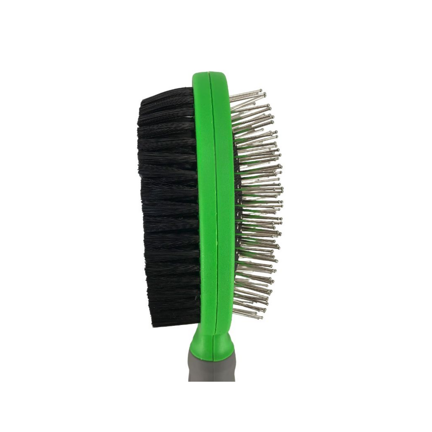 Pets & More Cepillo Doble Ergonómico Color Verde para Macotas