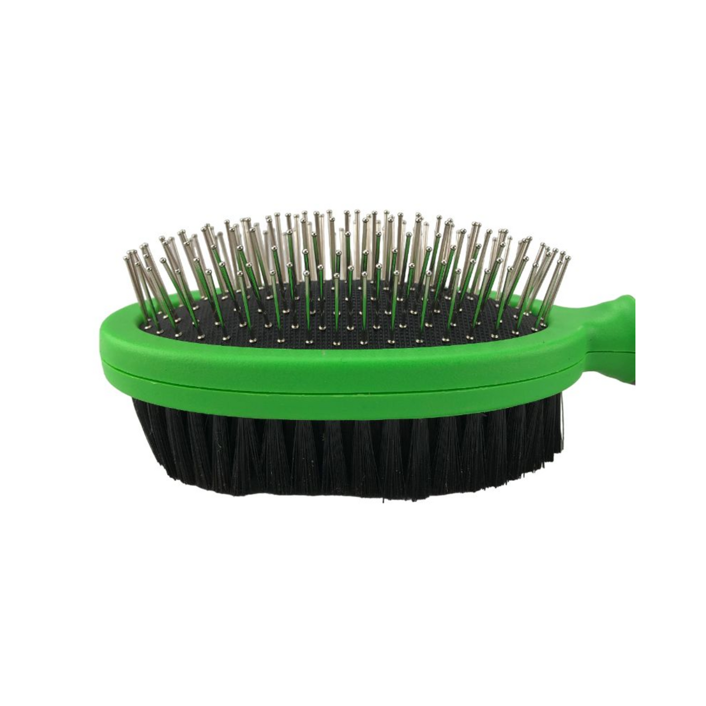 Pets & More Cepillo Doble Ergonómico Color Verde para Macotas
