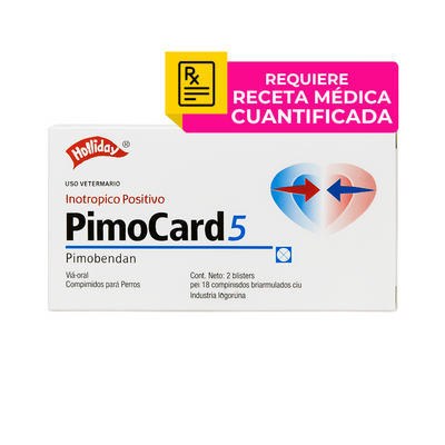 PimoCard 5 Pimobendan 5 mg, 2 blísters con 10 comprimidos Holliday