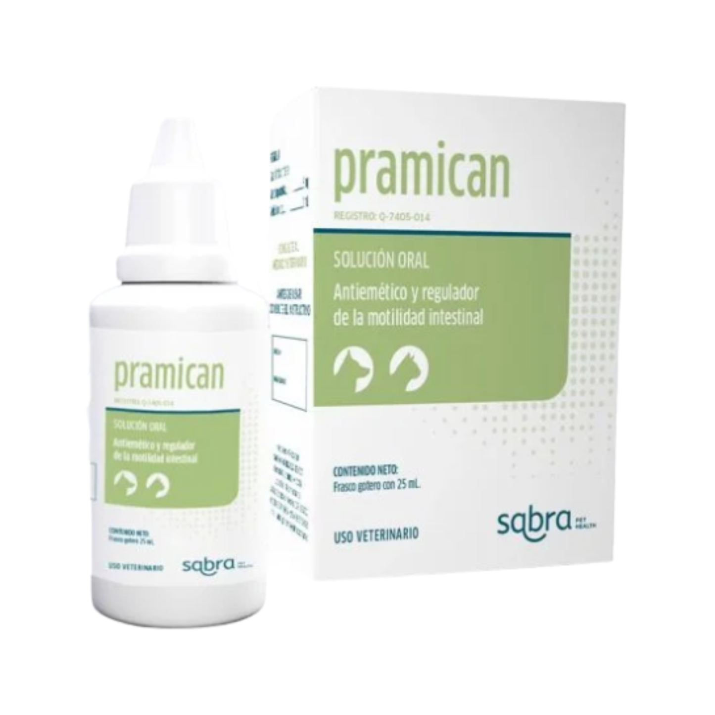 Sabra Pet Health Pramican Antiemético y regulador de la Motilidad Intestinal Solucion Oral 25 ml