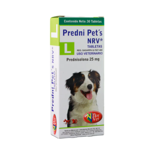 Predni Pets L 25 mg: 30 Tabletas de Prednisolona | Norvet – Plaza ...