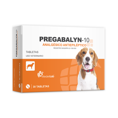 Pregabalyn 10 con 30 Tabletas  Analgésico Neuromodulador con Pregabalina MederiLab
