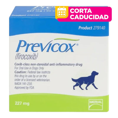 CORTA CADUCIDAD Previcox L Perro Grande 60 tabletas