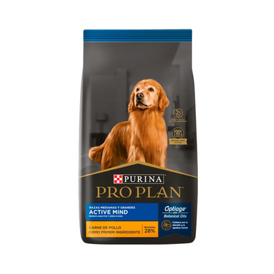 Pro Plan Active Mind Raza Mediana y Grande Optiage 17.5 Kg.