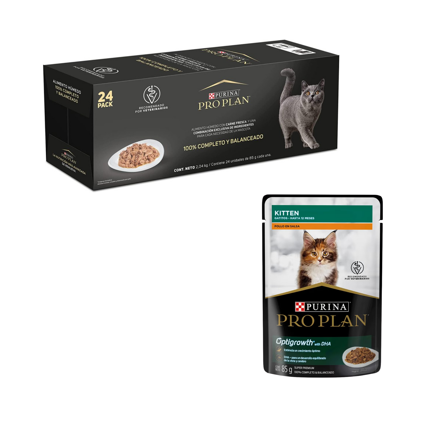 Purina pro plan kitten 24 Pouches de Pollo 85 gr.