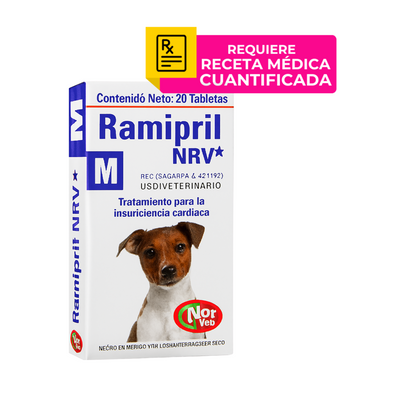 Ramipril NRV M 30 Tabletas 1.25 mg Norvet