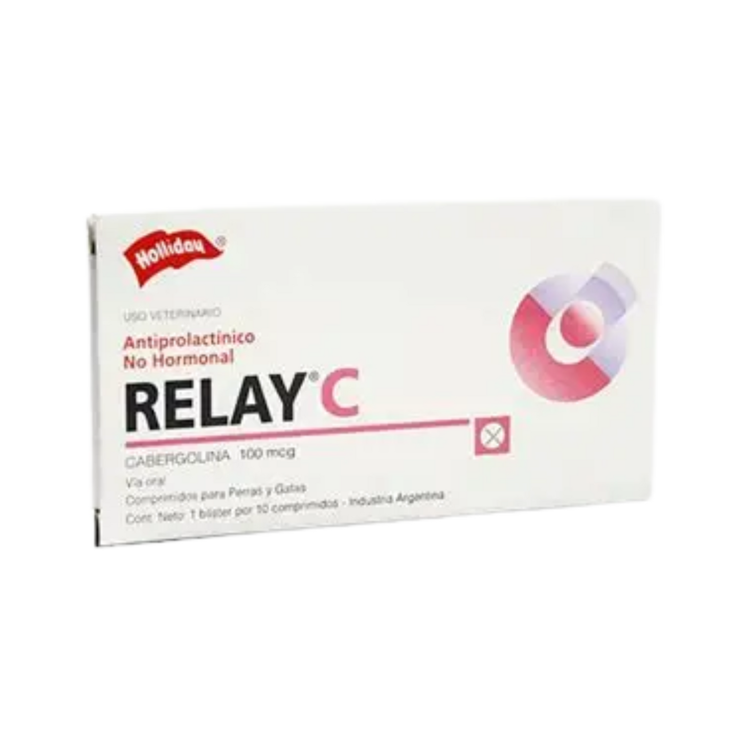 Relay C Cabergolina veterinaria 10 Tabletas, Holliday