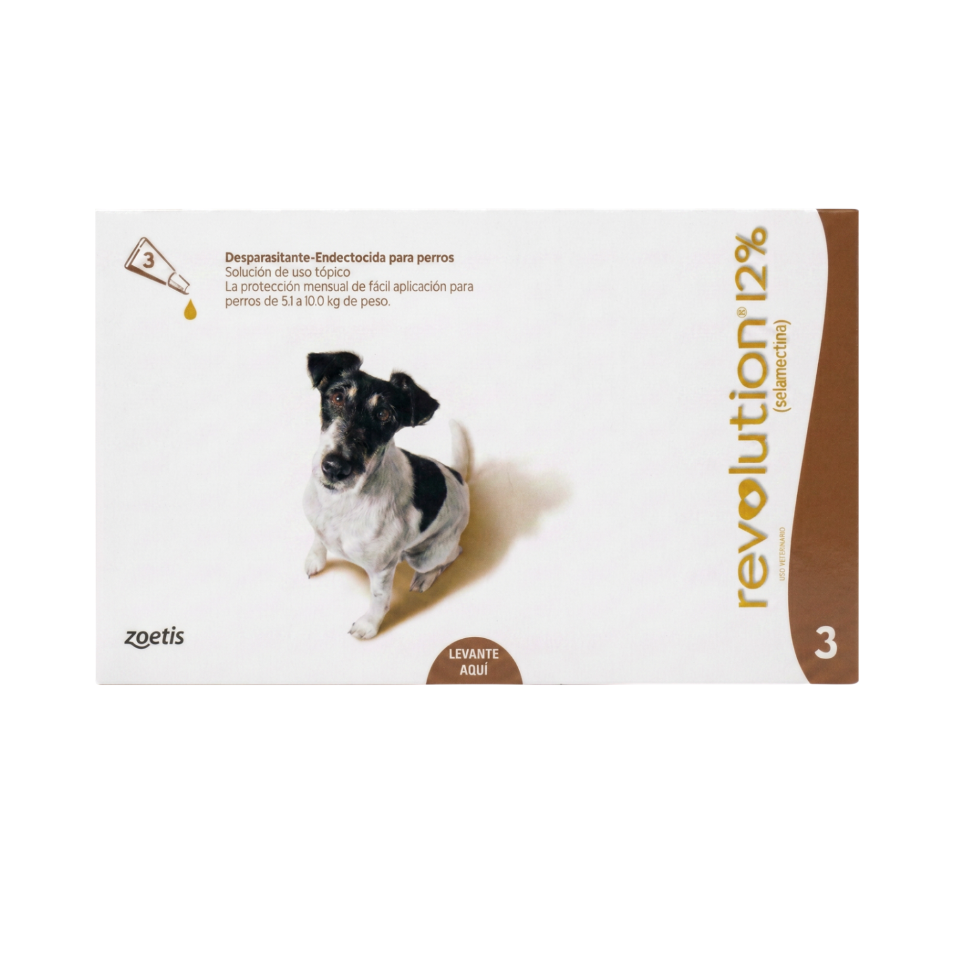 Revolution® Selamectina 3 pipetas para perros de 5-10 kg - Detalle de la pipeta