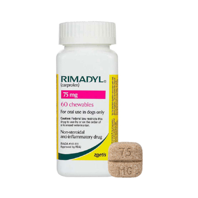 Rimadyl Carprofeno 75mg 60 Tabletas Zoetis