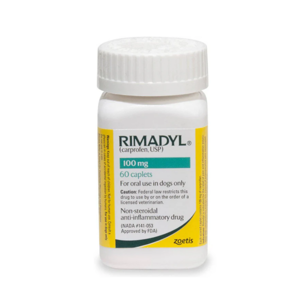 Rimadyl 100mg Carprofeno 1, 60 tabletas, Zoetis.