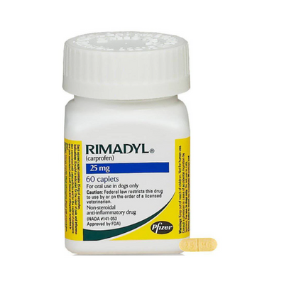 Rimadyl Carprofeno 25mg, 60 tabletas