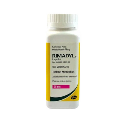 Rimadyl Carprofeno 75mg 60 Tabletas